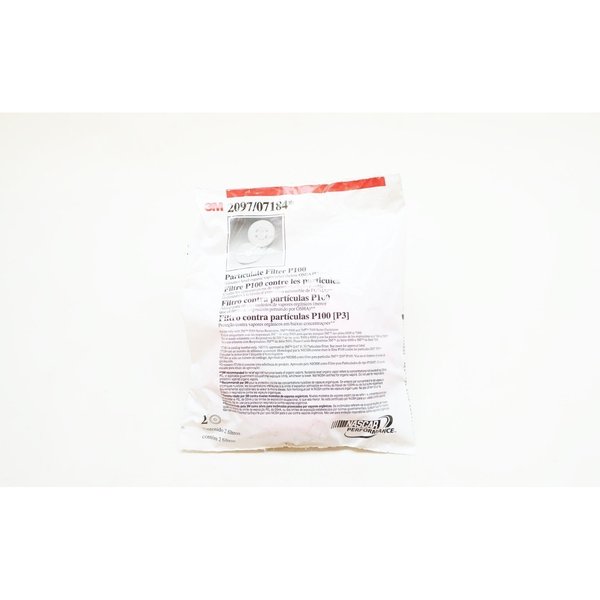 3M 2097/07184  P100 Particulate Filter Respirators Cartridges And Filter PK 2PK 2097/07184